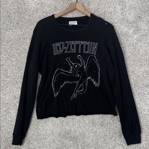 Lauren Moshi Led Zeppelin sweatshirt with crystals